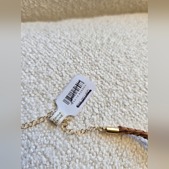 NWT! Free People × Serafina, Sara Choker, Neutral Tan, $38 - Picture 10 of 12